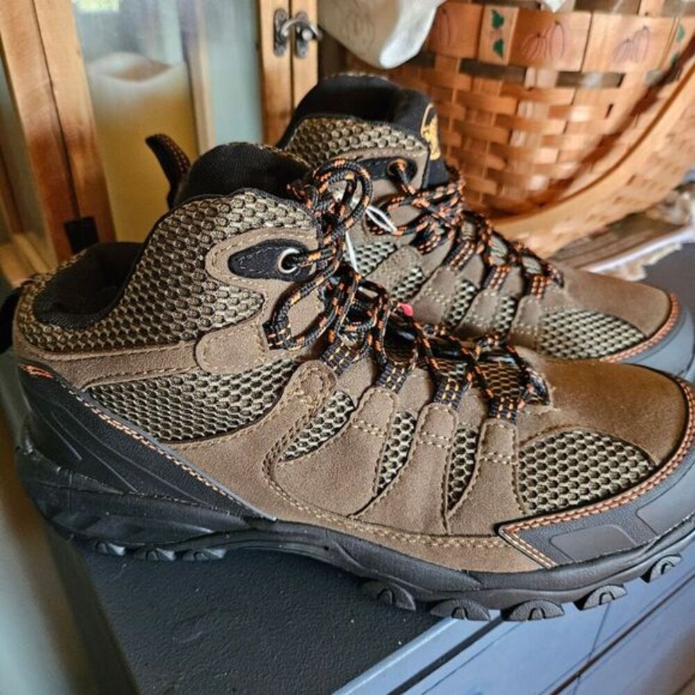 Backpacker Trail Brown Lace Up Hiking Shoes Boots Mens 12 New With‎ Tags